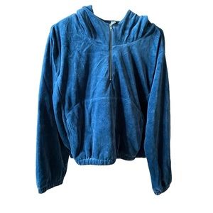 BP Nordstrom velvet velour hoodie size Medium